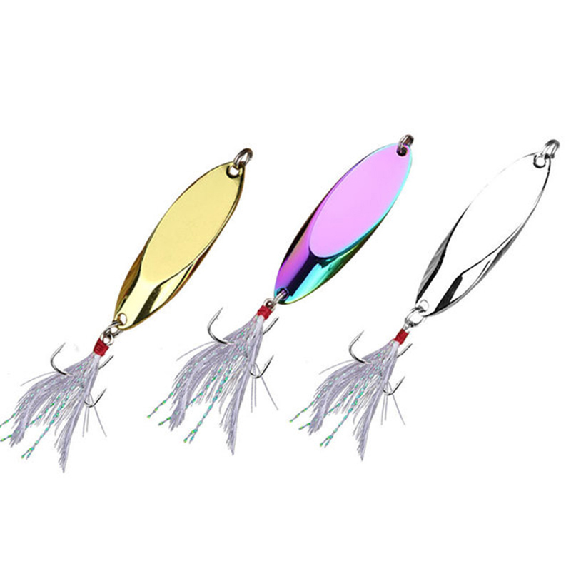 Fishing Hook Treble - 1pc 2,5g-35g Metall Löffel Köder Sharp