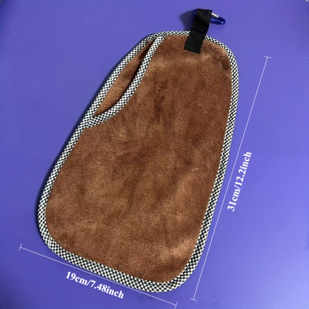 Fishing Hook Size - Mit Haken, Angelhandtuch, einfaches Abwischdesign, schnelltrocknendes