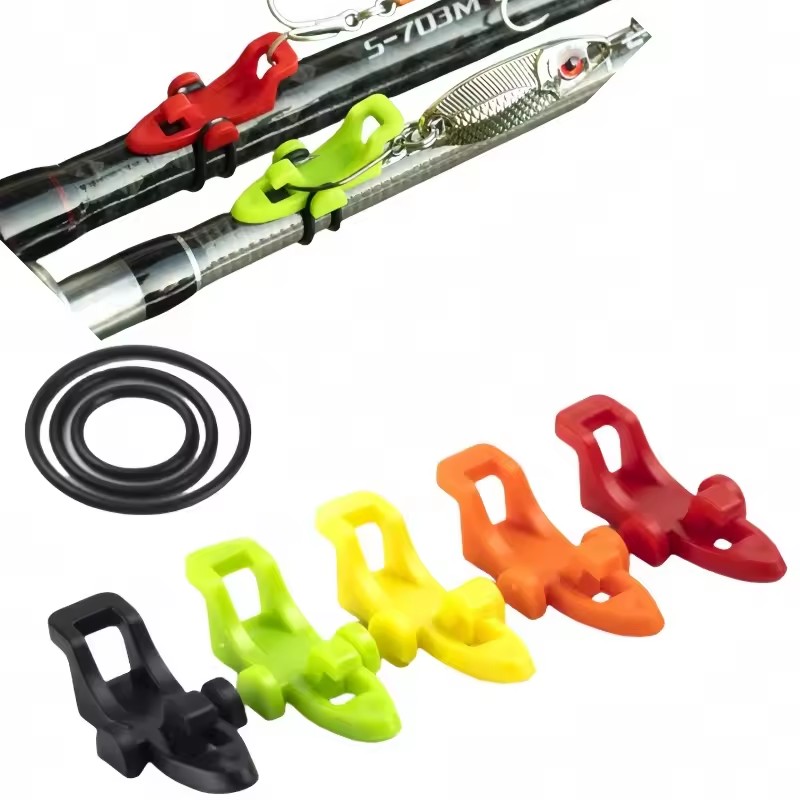 Fishing Hook Jig - 10/20/30 Stück Angelruten-Hakenhalter Köderhalter Jig-Haken Sicherheitshalter