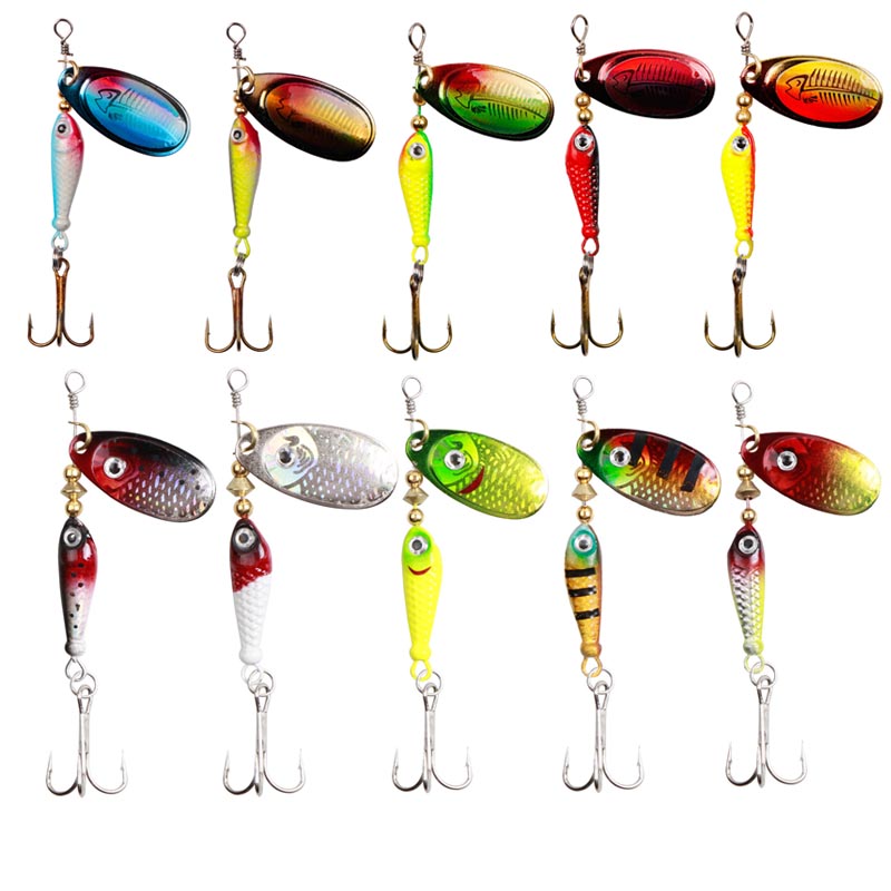 Fishing Hook Treble - 10 teile/satz Spinner Köder 9,1g 7