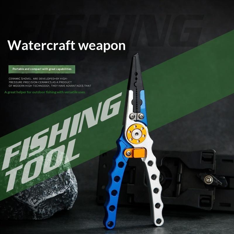 Fishing Hook Sharpener - Aluminiumlegierung Angelzange Ergonomischer Rutschfester Griff Mehrzweck-Hakenlöser