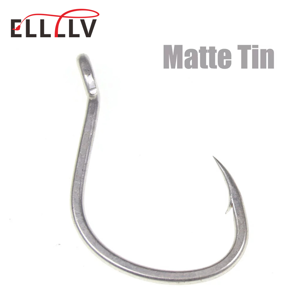 10 stücke Matte Zinn Anti-rost – Fishing Hook Offset Bewertung und Preis