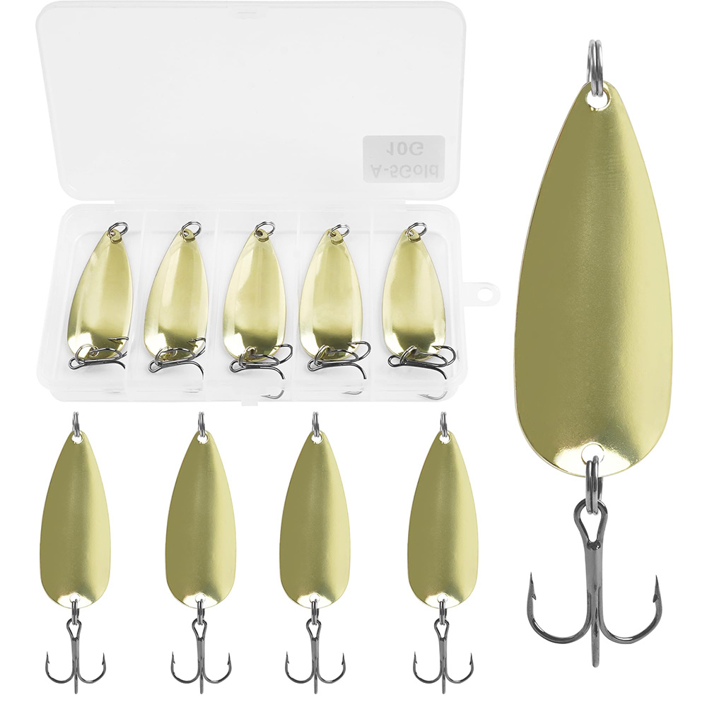 5 Stücke Angellöffel Metall An – Fishing Hook Treble Bewertung und Preis