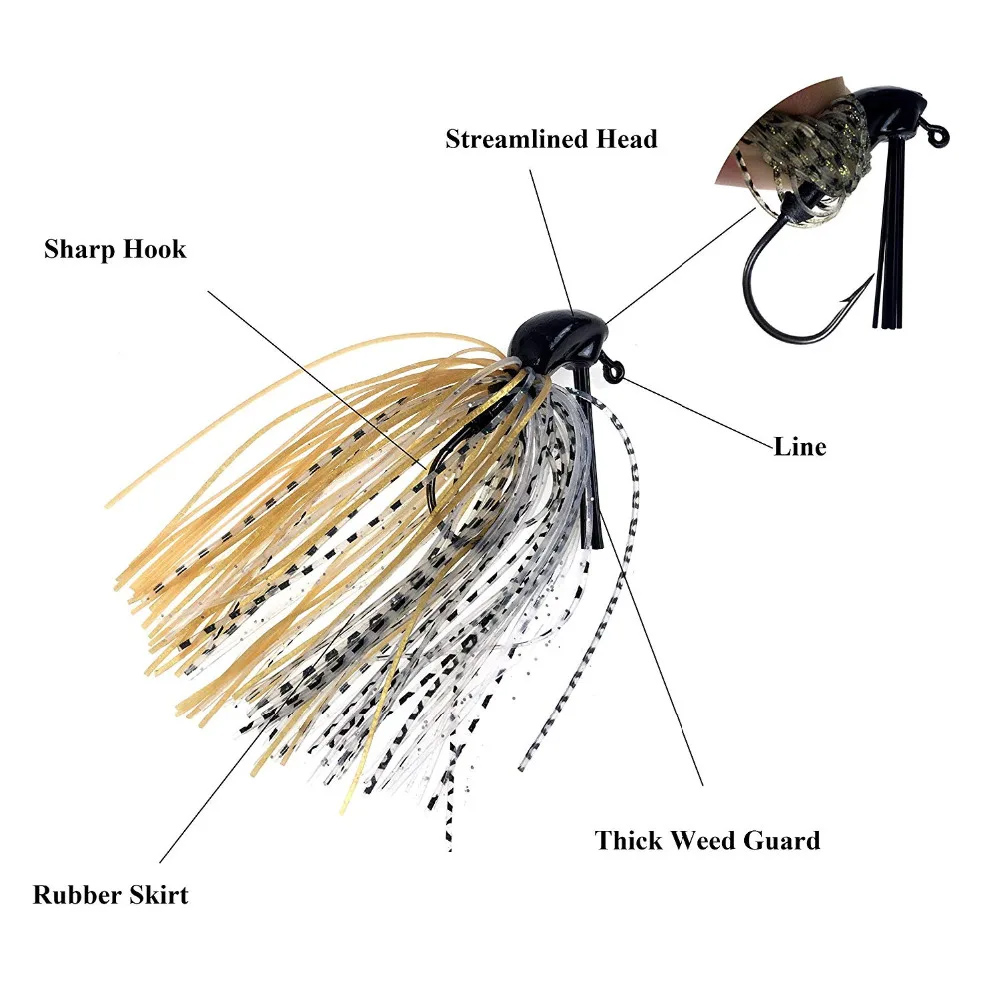 10 stücke 7g 10g 14g Unkraut J – Fishing Hook Weedless Bewertung und Preis