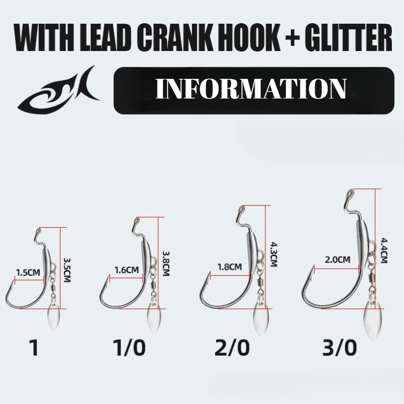 [TUODIAO] Kurbelhaken-Jigköpfe – Fishing Hook Weedless Bewertung und Preis