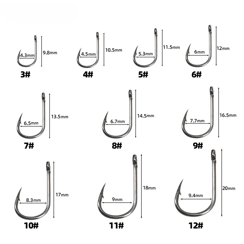 50–1600 Stück/Box Angelhaken,  – Fishing Hook Circle Bewertung und Preis