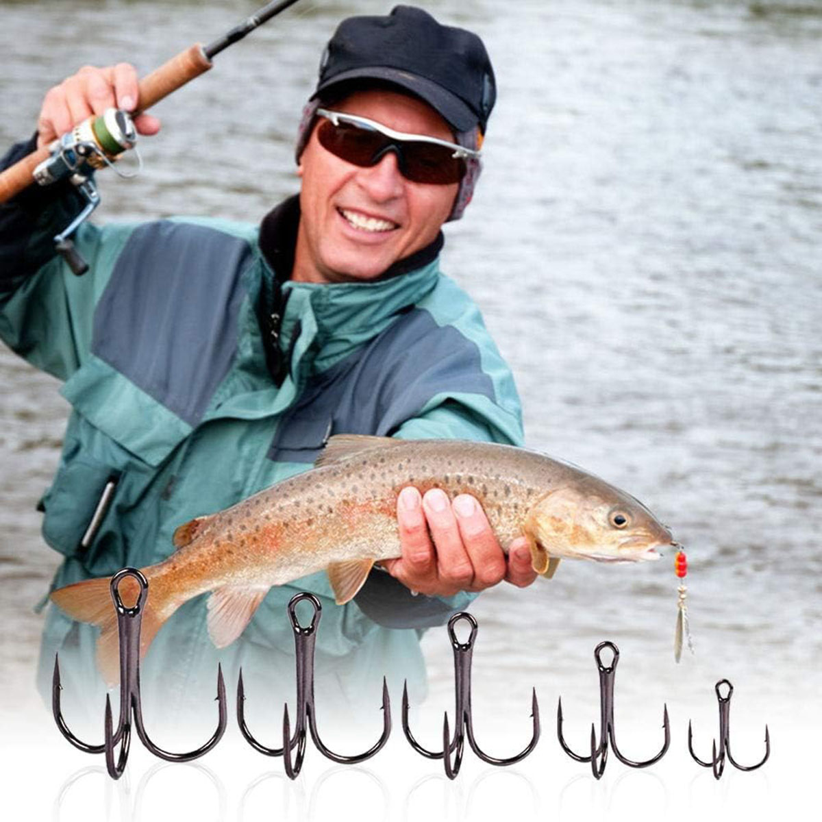 50/100 Stück/Box Angelhaken-Se – Fishing Hook Circle Bewertung und Preis